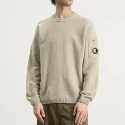 C.P. Company Cotton Chenille Crewneck Lens Sweater