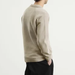 C.P. Company Cotton Chenille Polo Lens Sweater