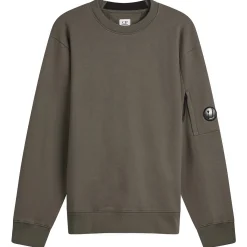 C.P. Company Diagonal Raised Fleece Crewneck Lens Sweatshirt