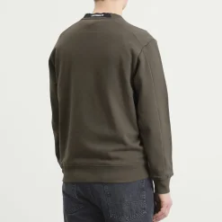 C.P. Company Diagonal Raised Fleece Crewneck Lens Sweatshirt