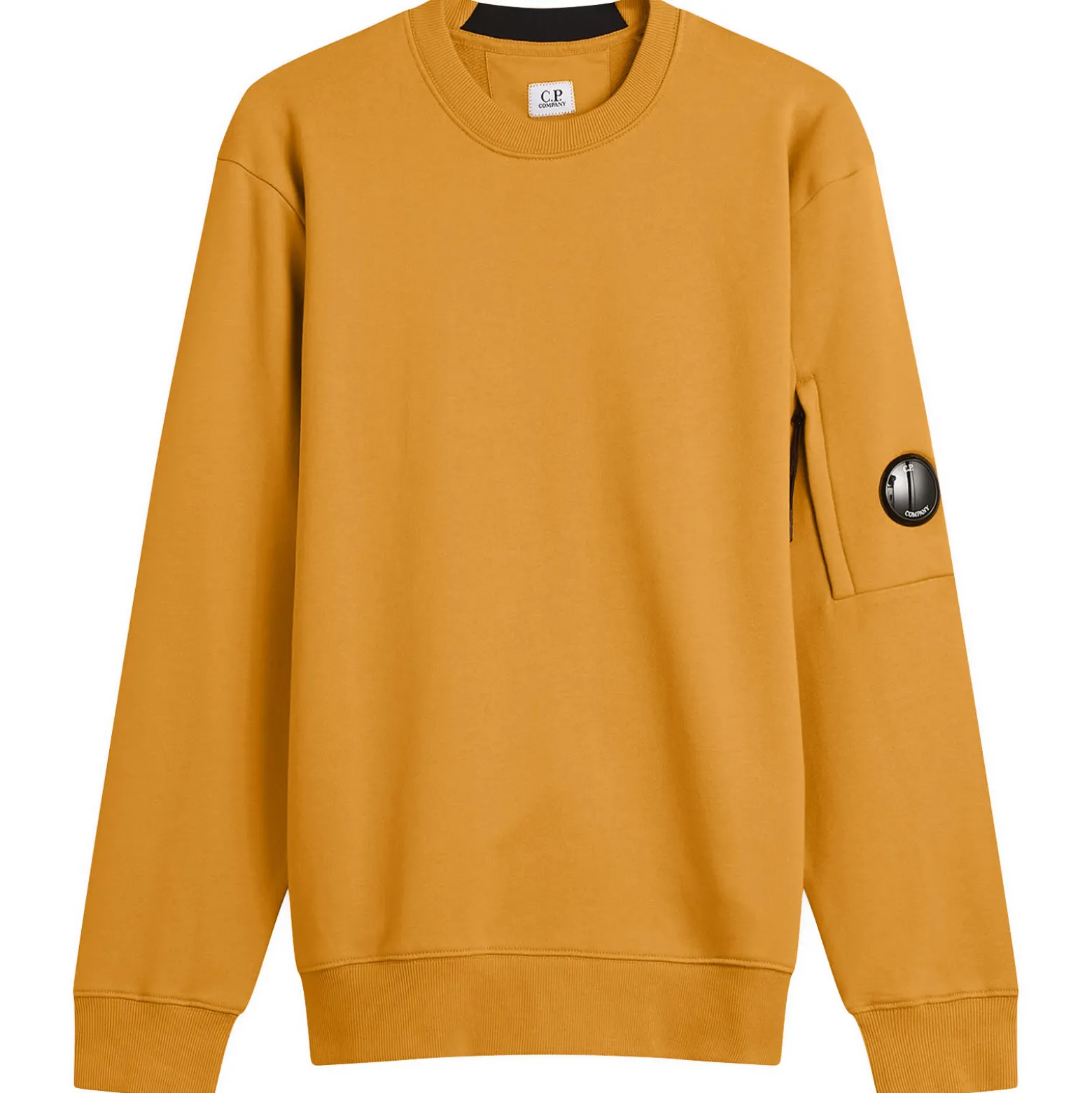 C.P. Company Diagonal Raised Fleece Crewneck Lens Sweatshirt