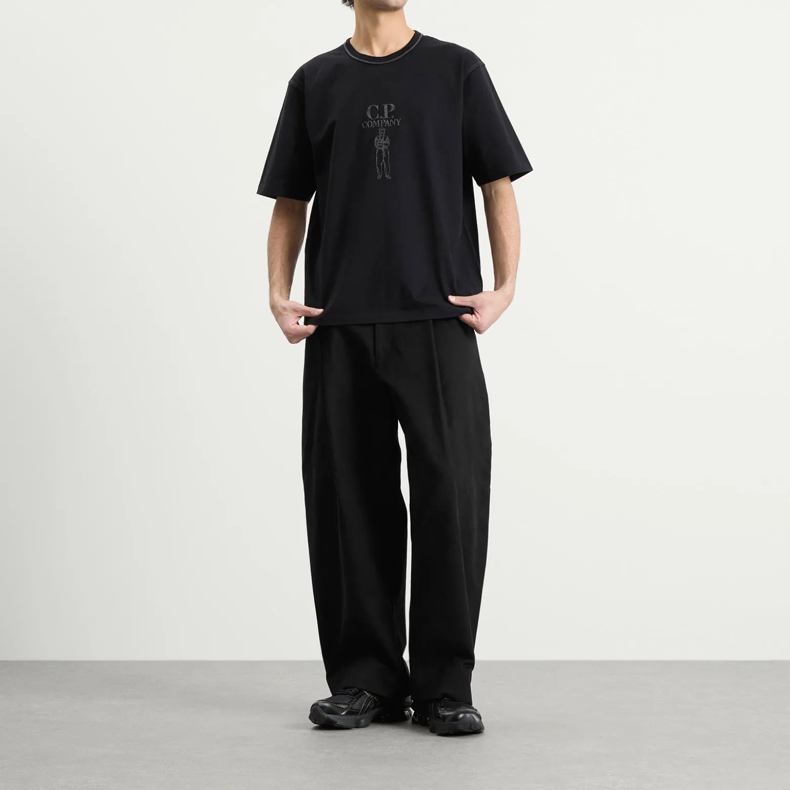 C.P. Company 30/2 Embroidered British Sailor Logo T-Shirt