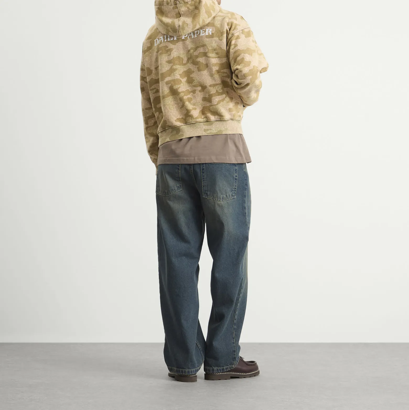Daily Paper Boxy Camo Zip Hoodie