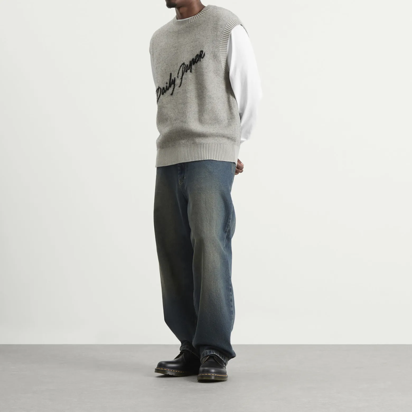 Daily Paper Script Logo Knit Vest