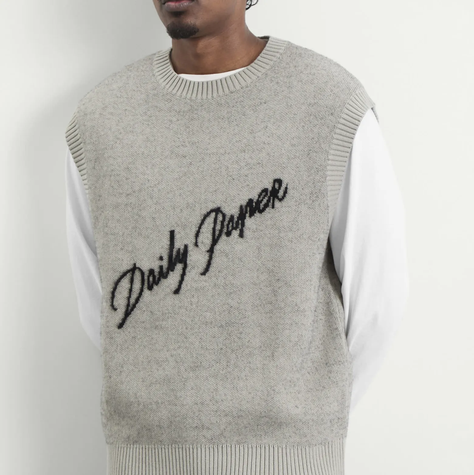 Daily Paper Script Logo Knit Vest