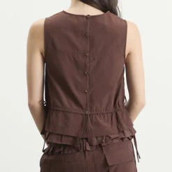 Damson Madder Ailani Sheer Panel Blouse