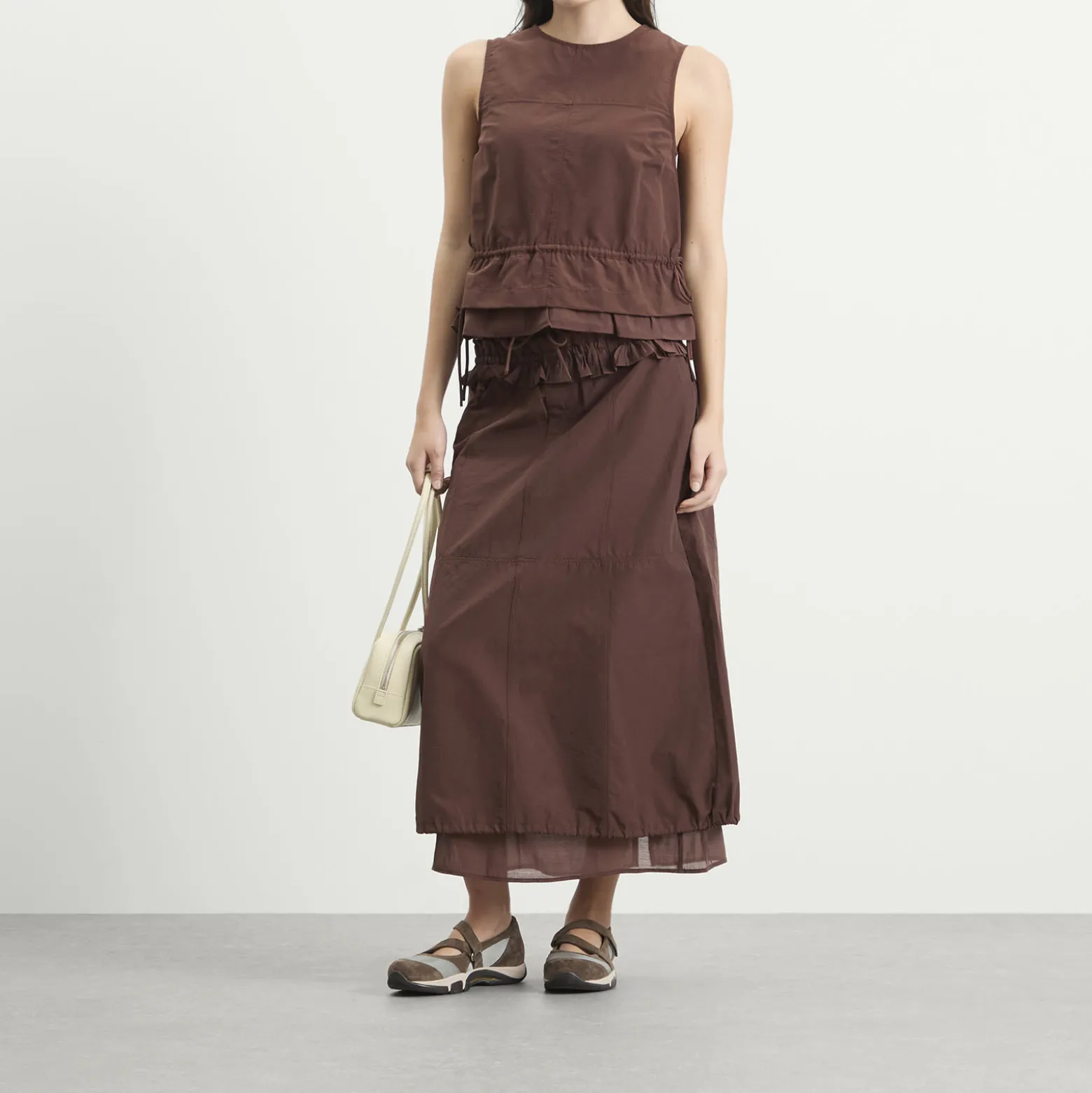 Damson Madder Ailani Sheer Panel Blouse