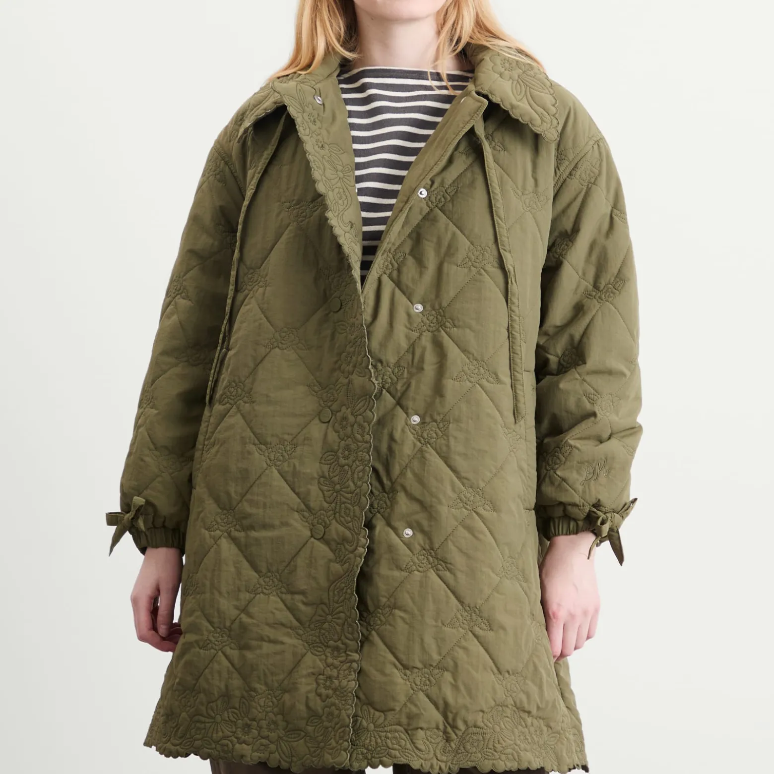 Damson Madder Avery Quilted Coat