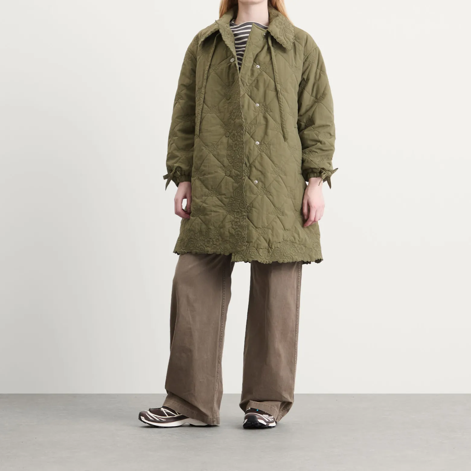 Damson Madder Avery Quilted Coat