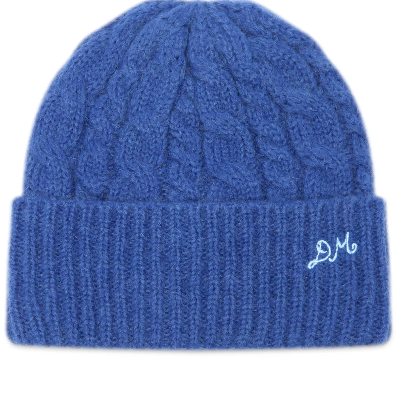 Damson Madder Cable Knit Beanie