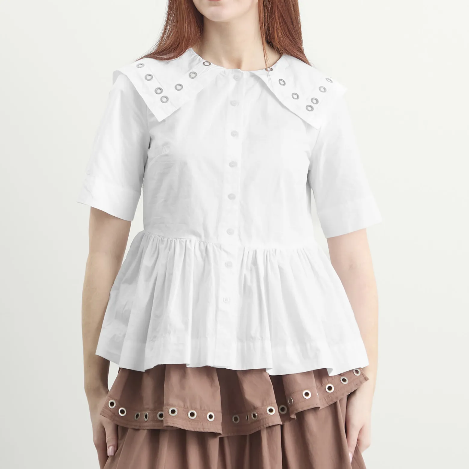 Damson Madder Cyrus Eyelet Blouse