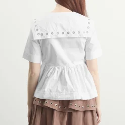 Damson Madder Cyrus Eyelet Blouse