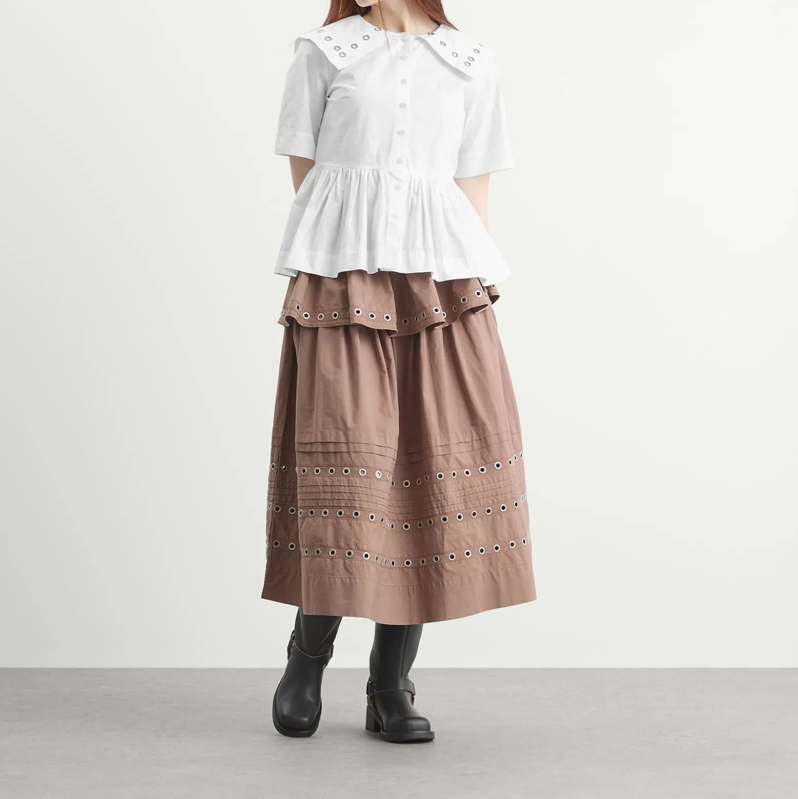 Damson Madder Cyrus Eyelet Blouse