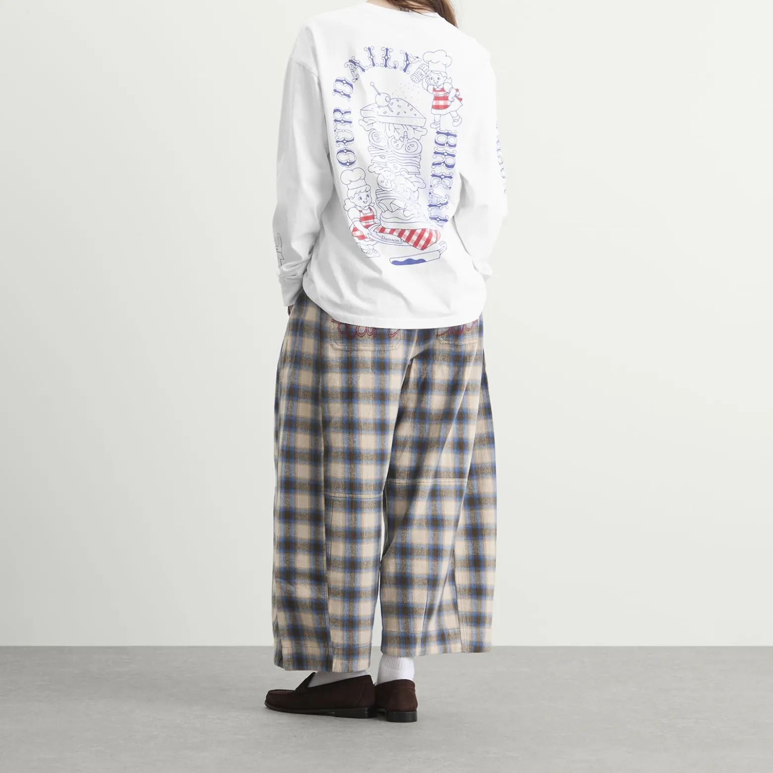 Damson Madder Damson Deli Long Sleeve T-Shirt