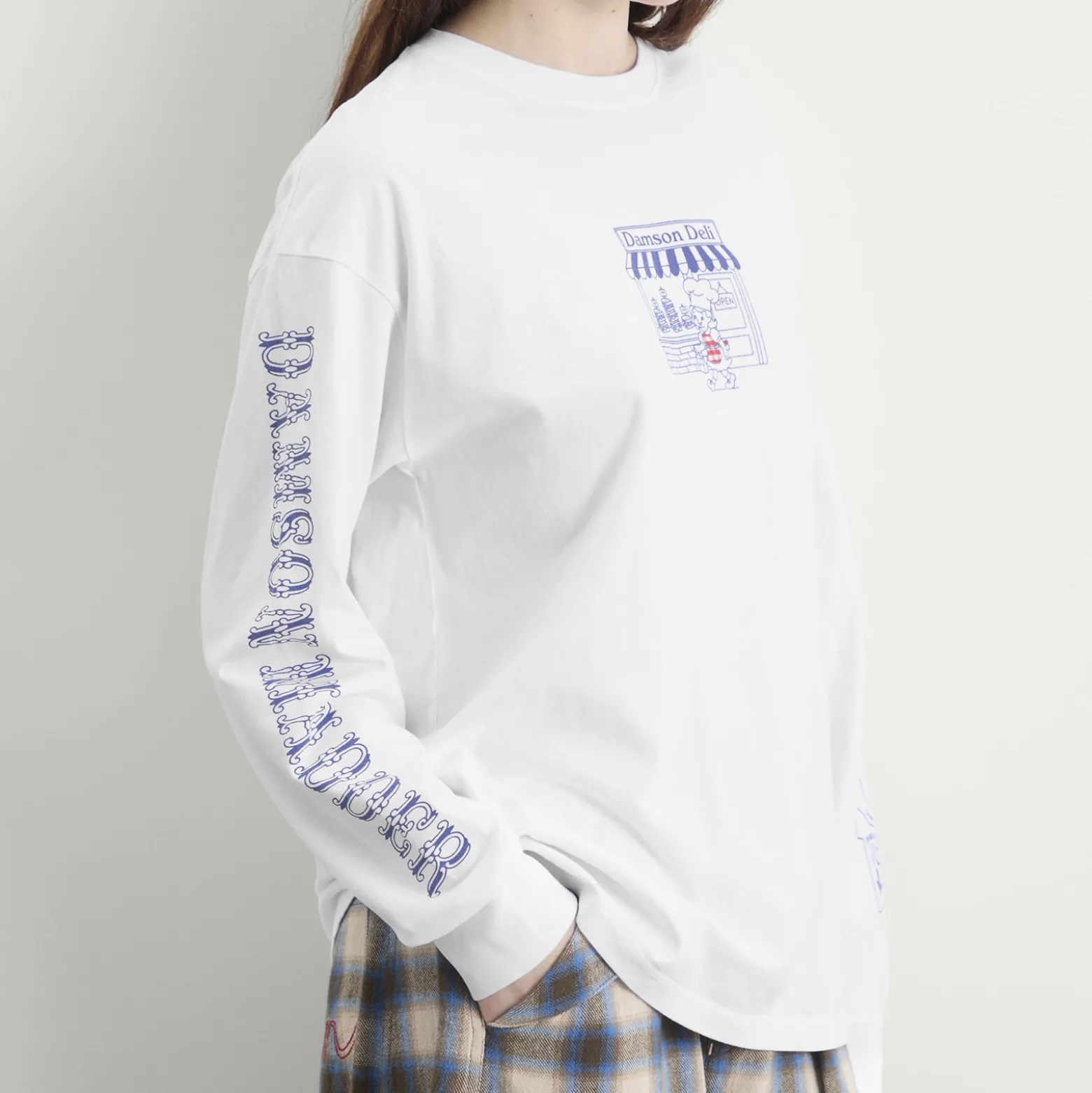 Damson Madder Damson Deli Long Sleeve T-Shirt