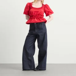 Damson Madder Everly Ruffle Blouse