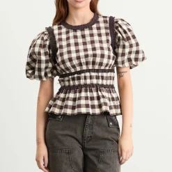 Damson Madder Everly Ruffle Blouse
