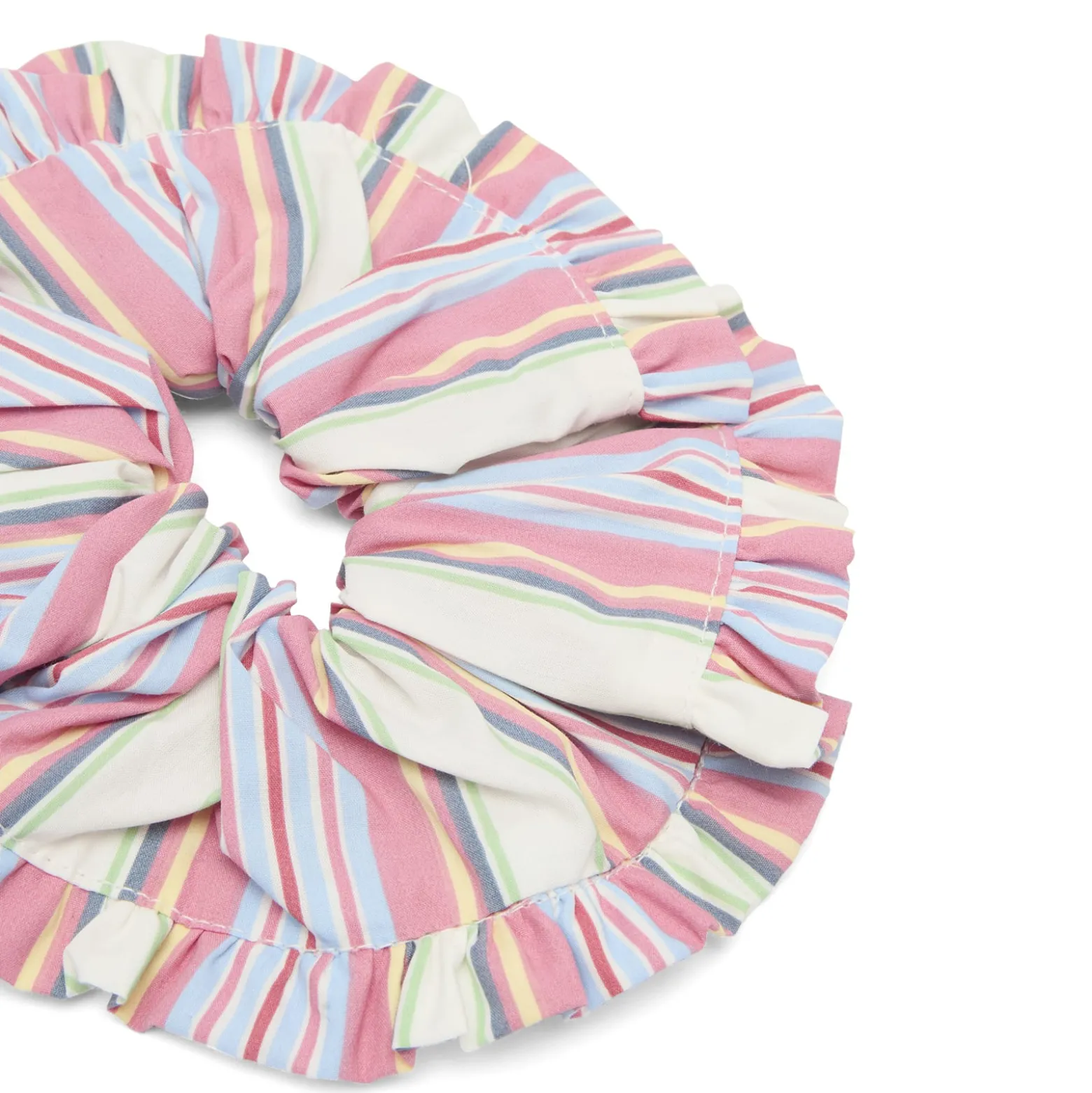 Damson Madder Frill Edge Scrunchie