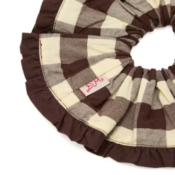 Damson Madder Frill Edge Scrunchie