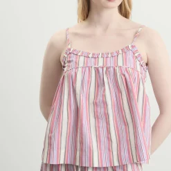Damson Madder Mafalda Ruffle Neck Top