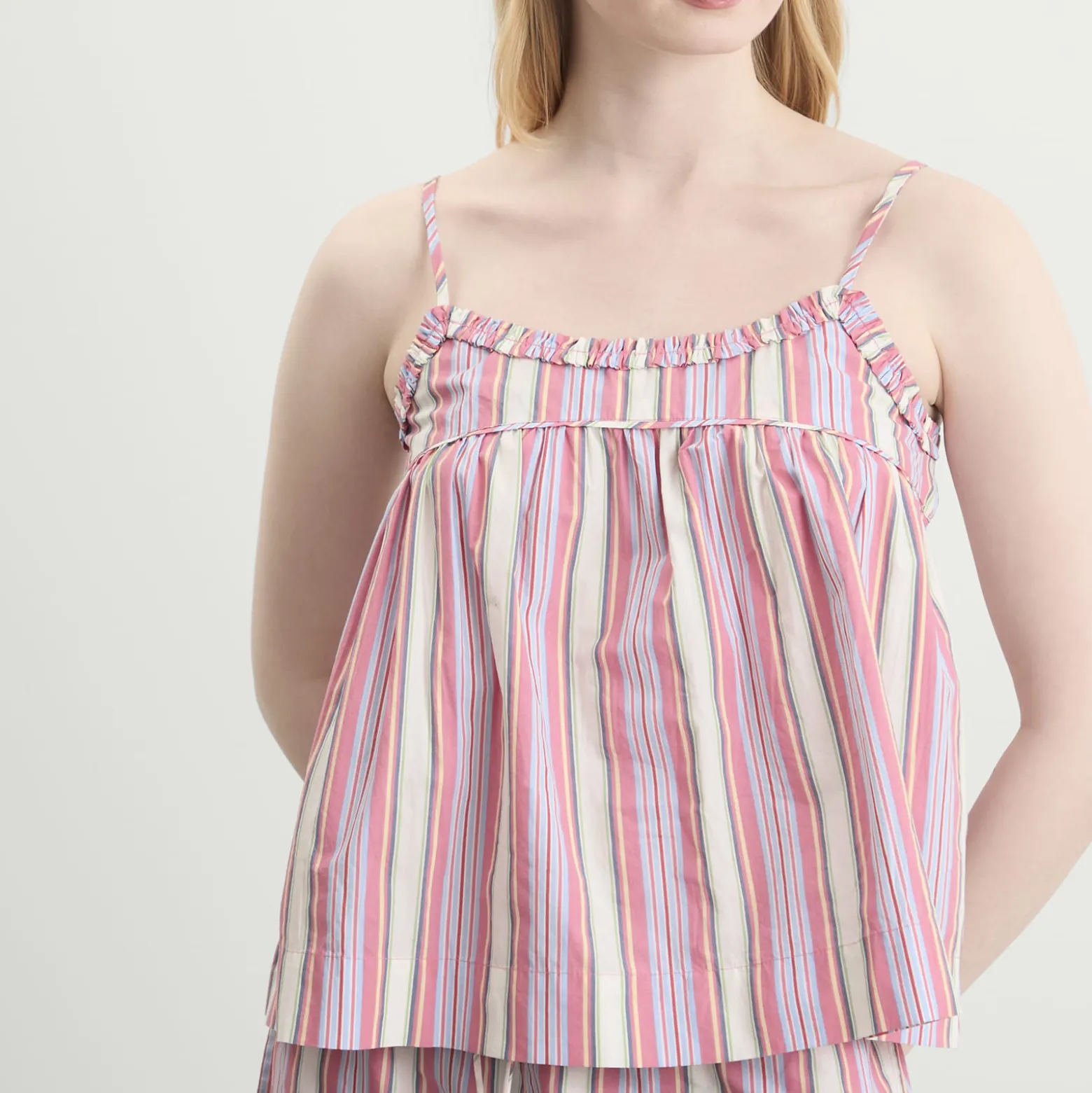 Damson Madder Mafalda Ruffle Neck Top