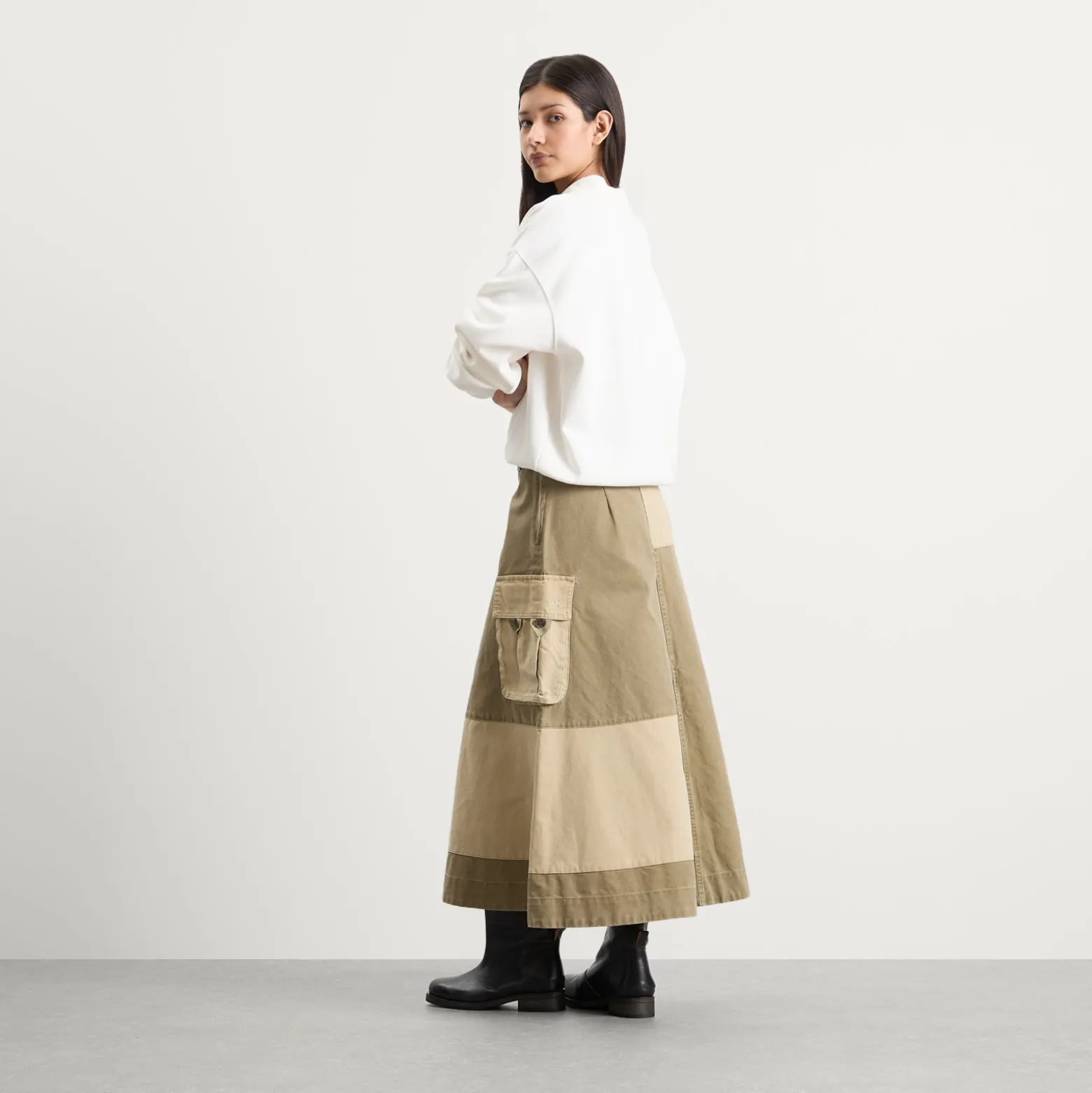 Damson Madder Marcelle Barn Midi Skirt