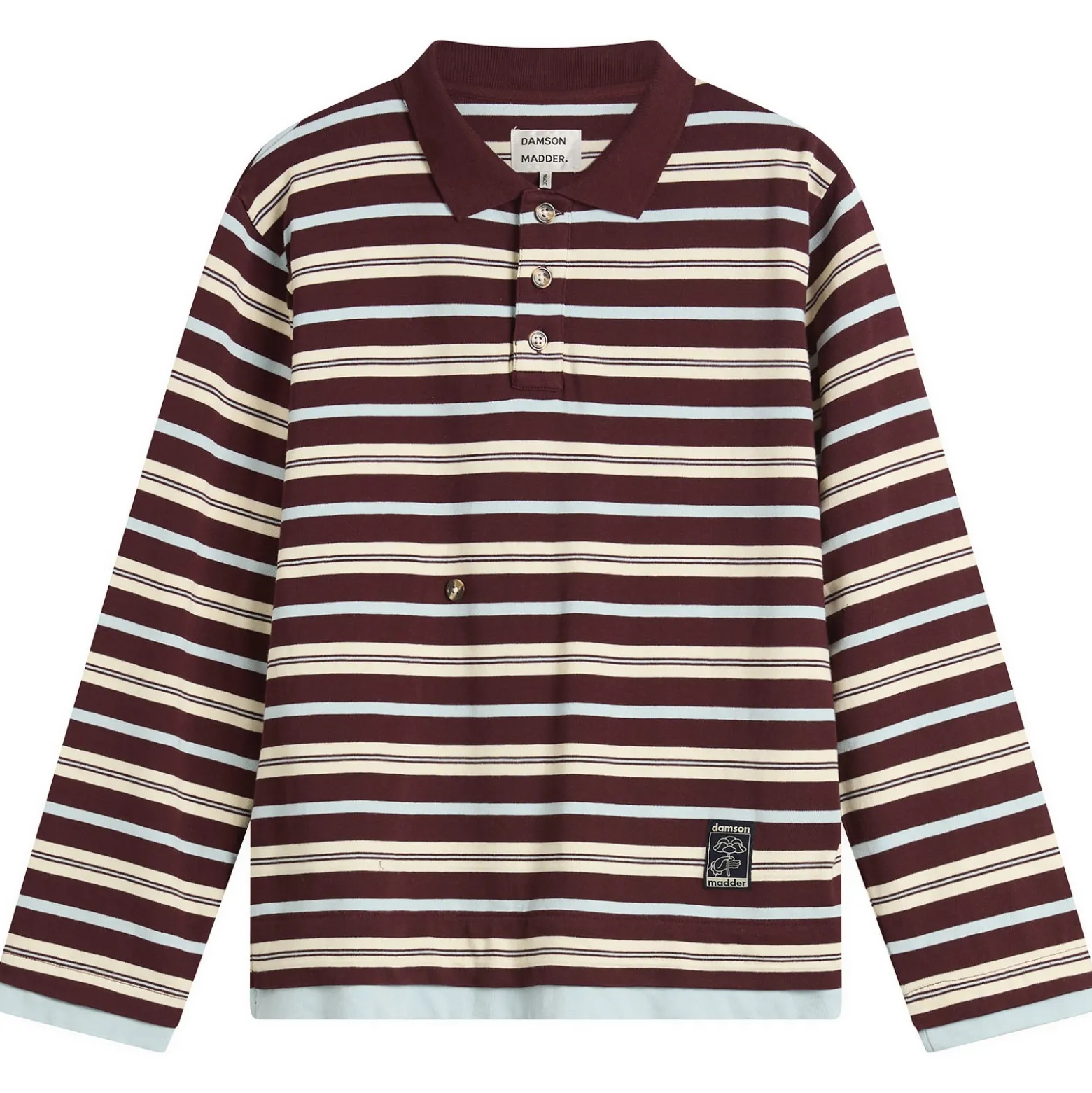 Damson Madder Noah Cinch Layered Rugby Shirt