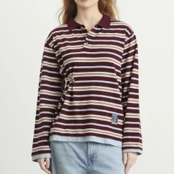 Damson Madder Noah Cinch Layered Rugby Shirt