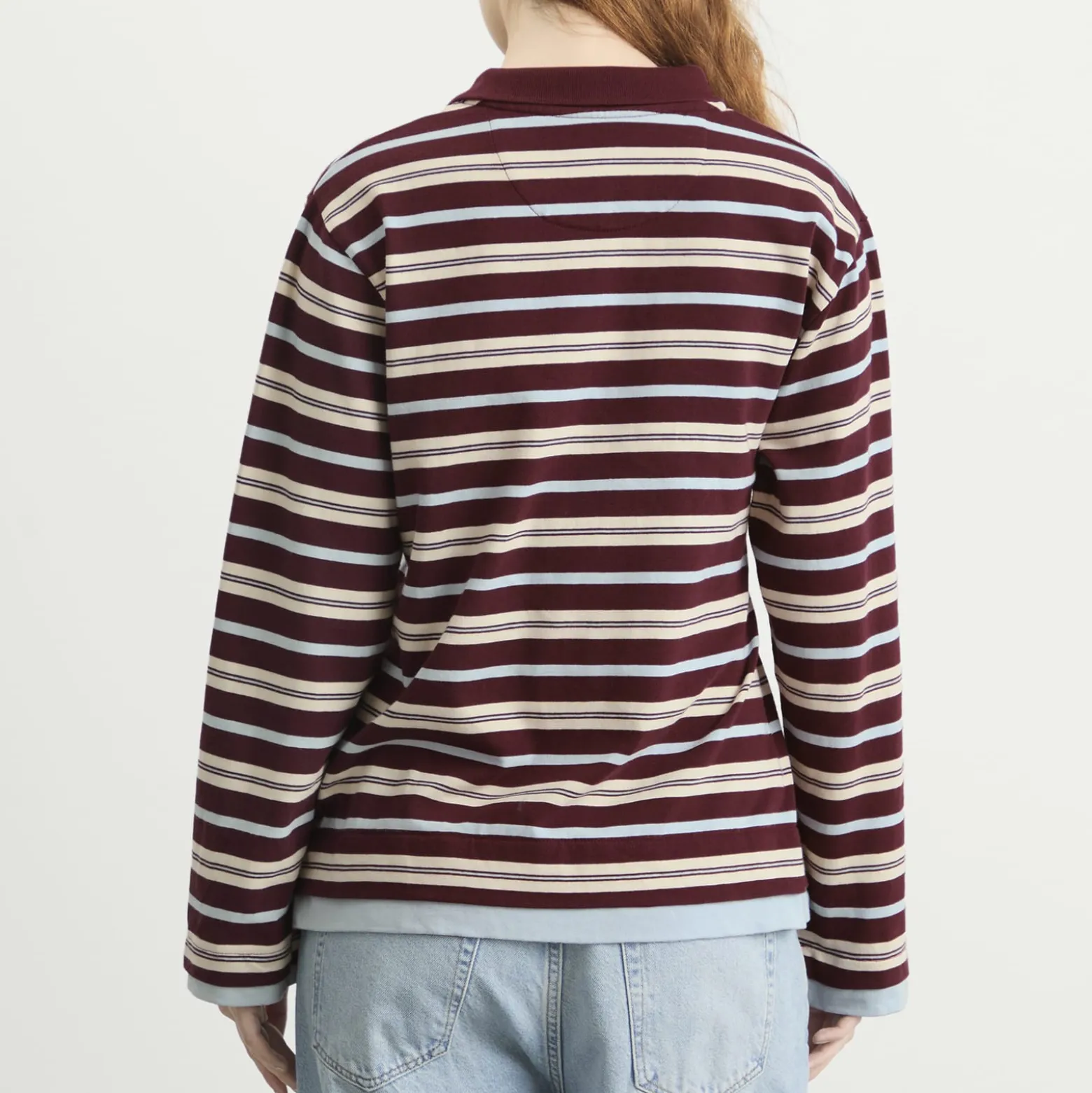 Damson Madder Noah Cinch Layered Rugby Shirt