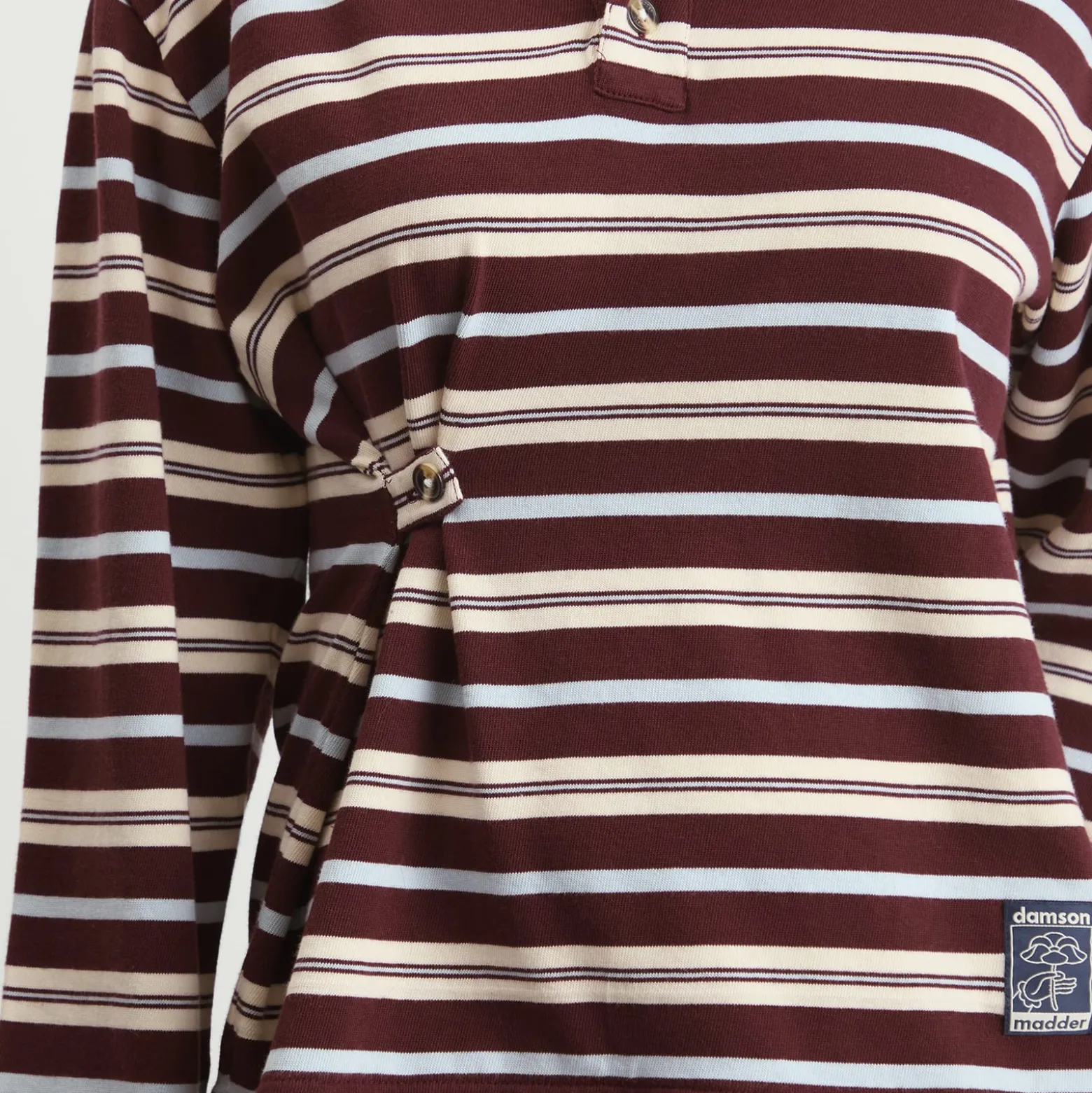 Damson Madder Noah Cinch Layered Rugby Shirt