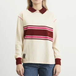 Damson Madder Olina Placement Stripe Rugby Shirt