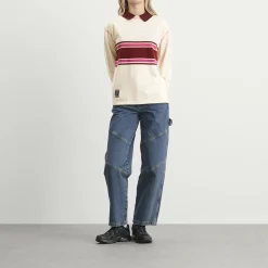 Damson Madder Olina Placement Stripe Rugby Shirt