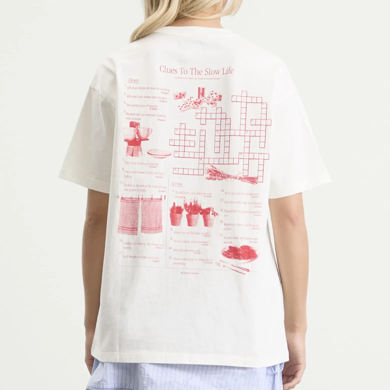 Damson Madder Slow Life Crossword Graphic Tee