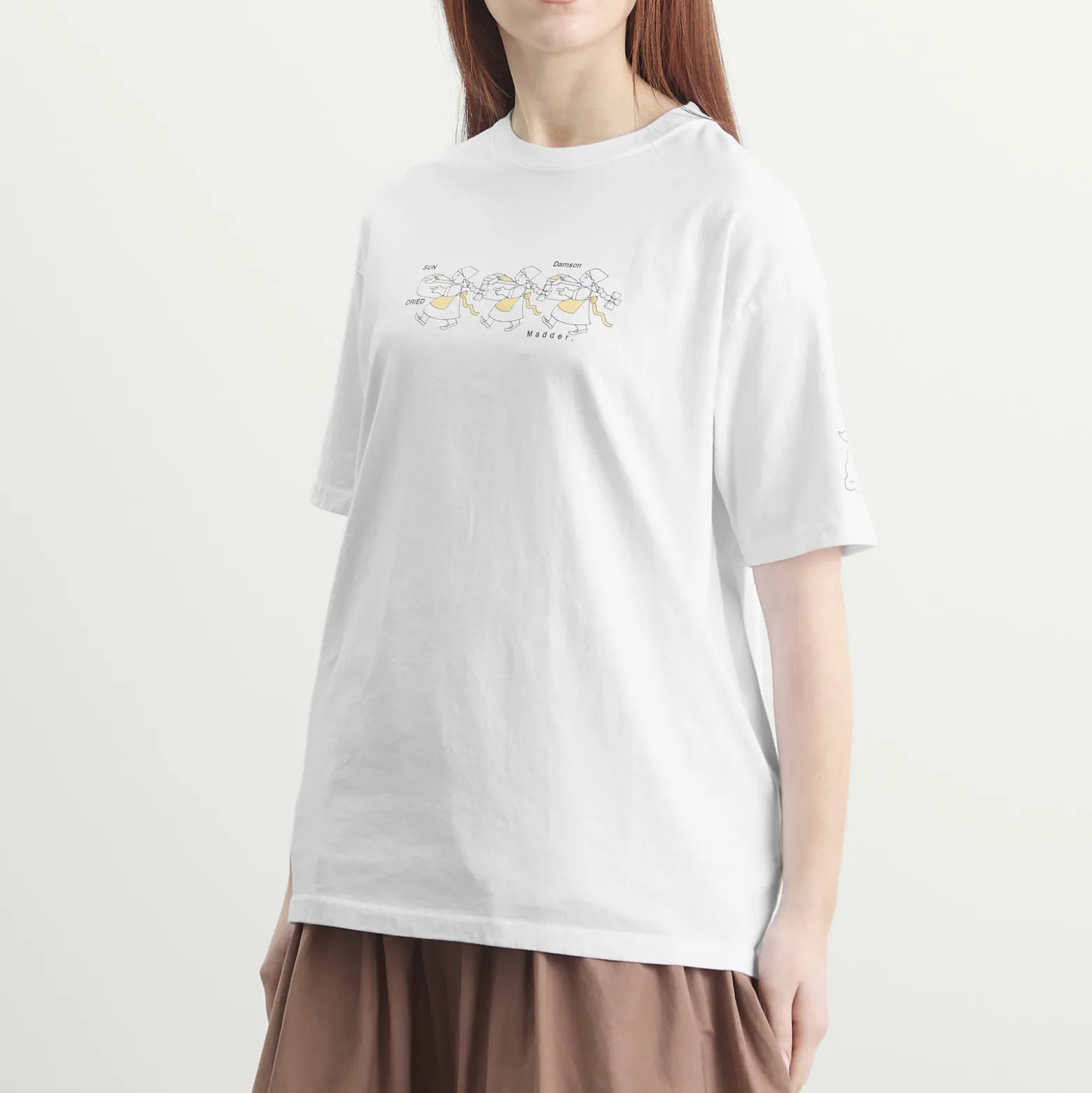Damson Madder Sundried Washing Line Boyfriend T-Shirt
