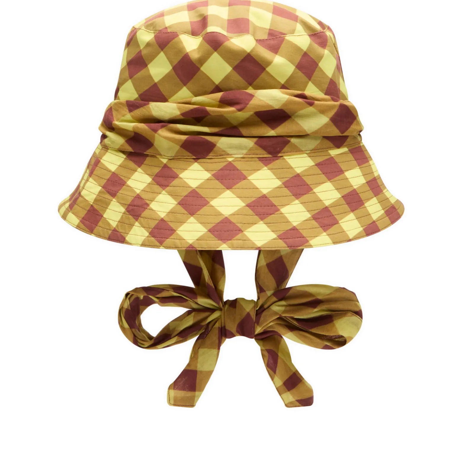 Damson Madder Sunhat With Tie