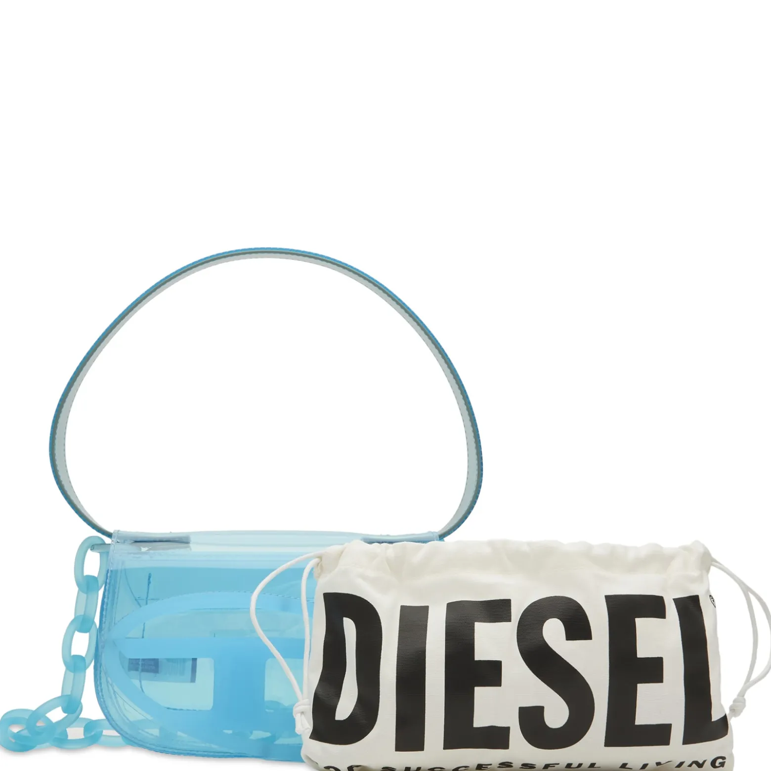 Diesel 1DR Logo Perspex Handbag