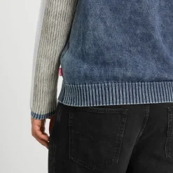 Diesel Indigo Knit Zip Cardigan