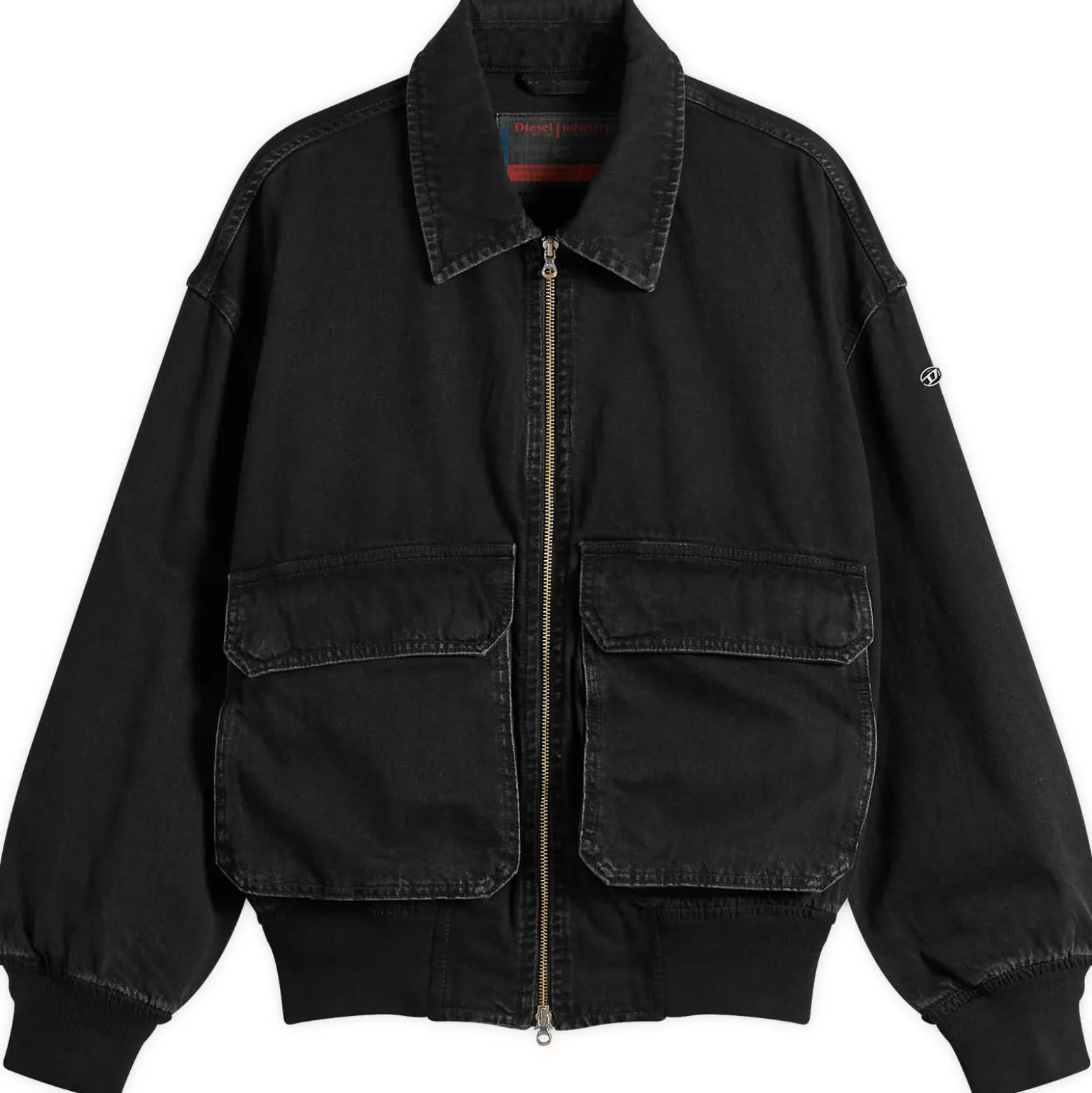 Diesel Kurz Denim Bomber Jacket