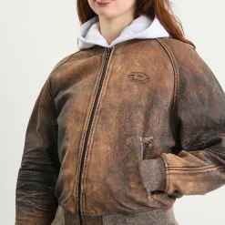 Diesel L-Cobb Camouflage Leather Jacket