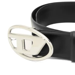 Diesel Logo Buckle Leather Belt