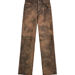 Diesel L-Ysa Camouflage Leather Trousers