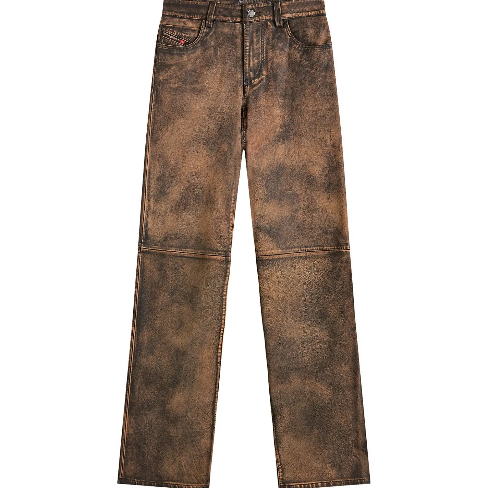 Diesel L-Ysa Camouflage Leather Trousers