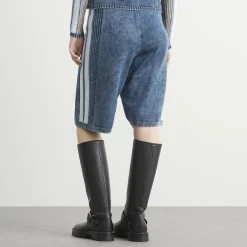 Diesel M-Esther Ribbed Denim Shorts