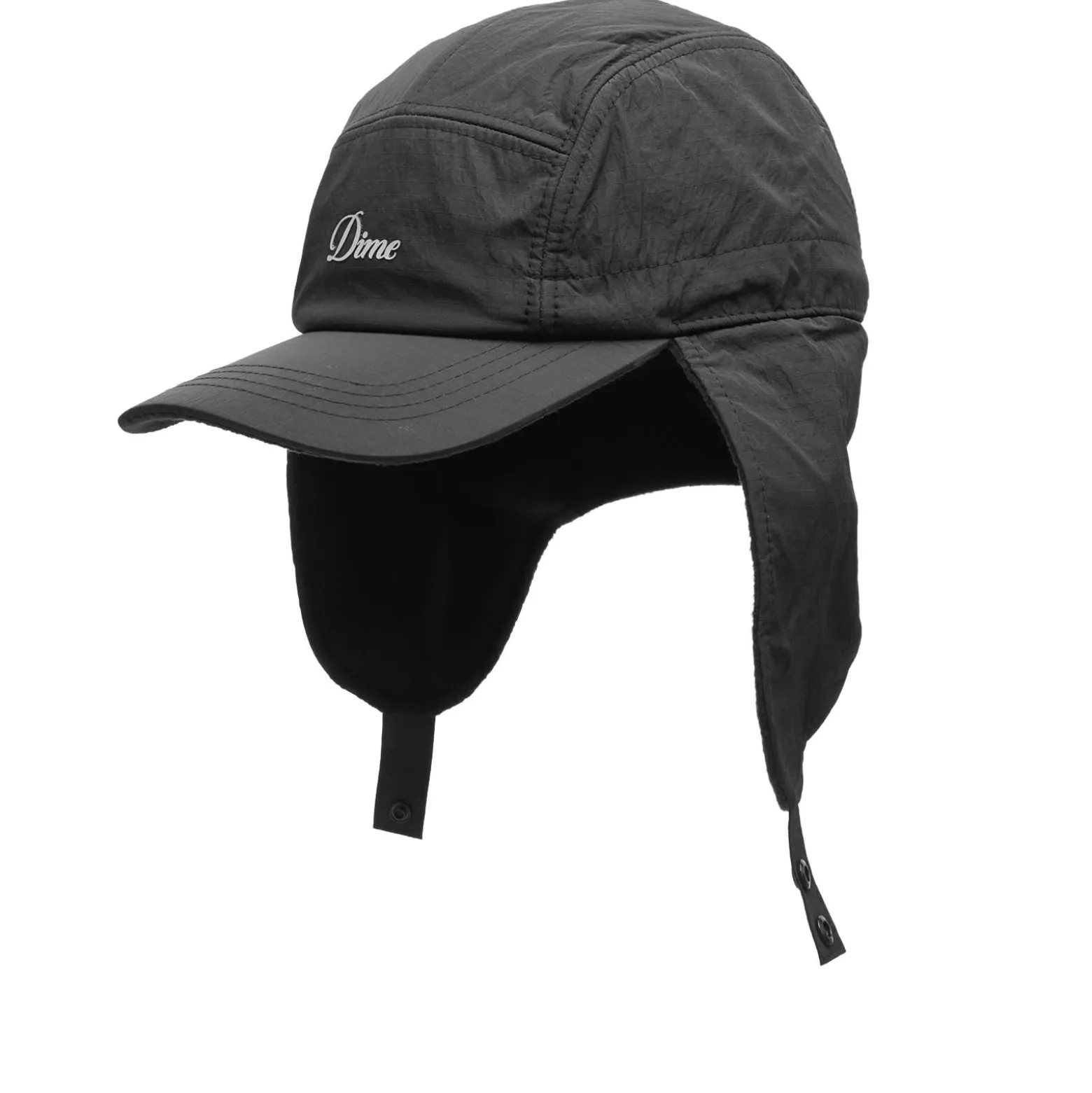 Dime Cursive Earflap Cap