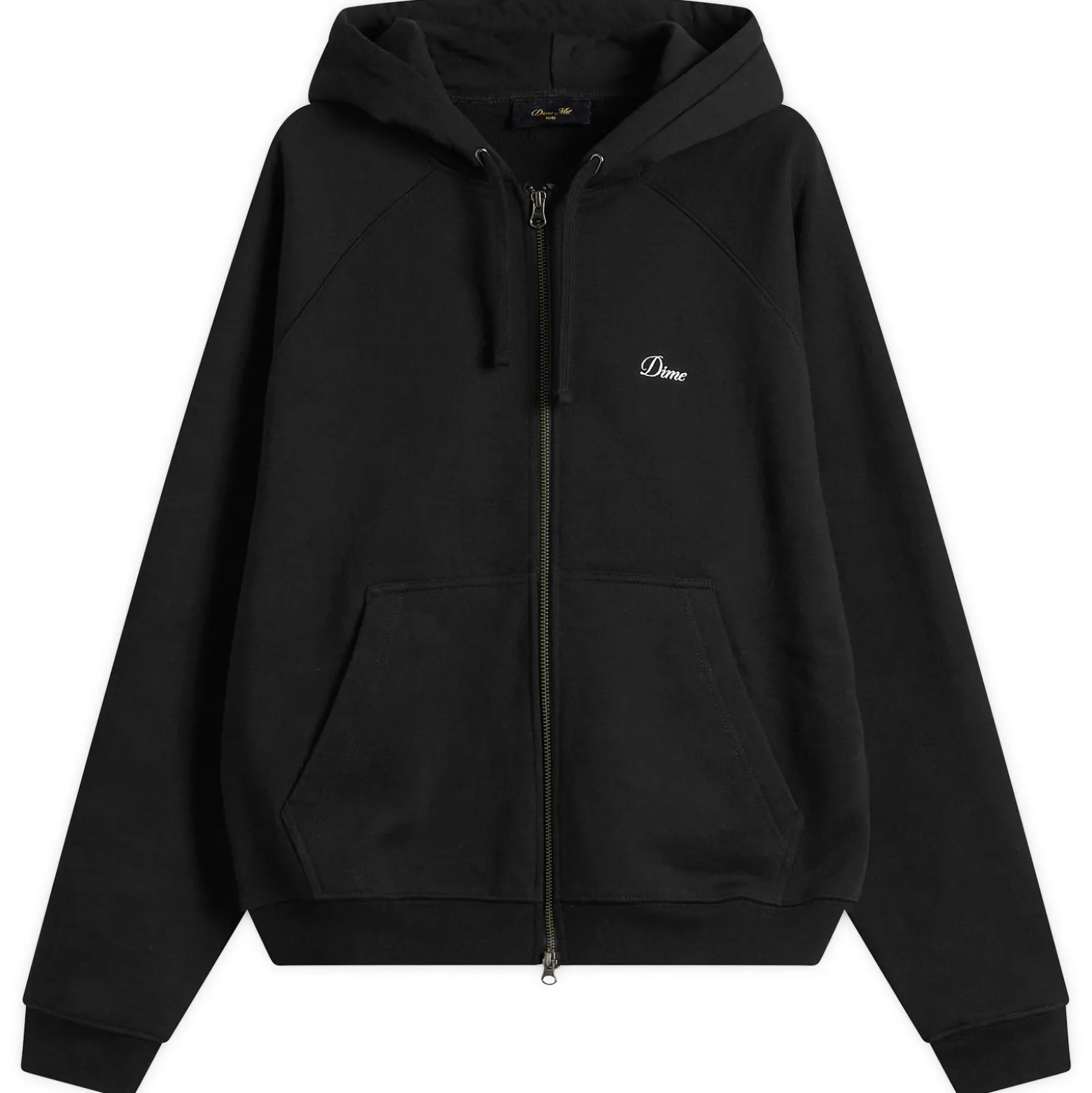 Dime Cursive Small Logo Zip Hoodie
