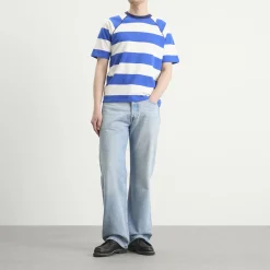 Drake's Block Stripe Raglan T-Shirt