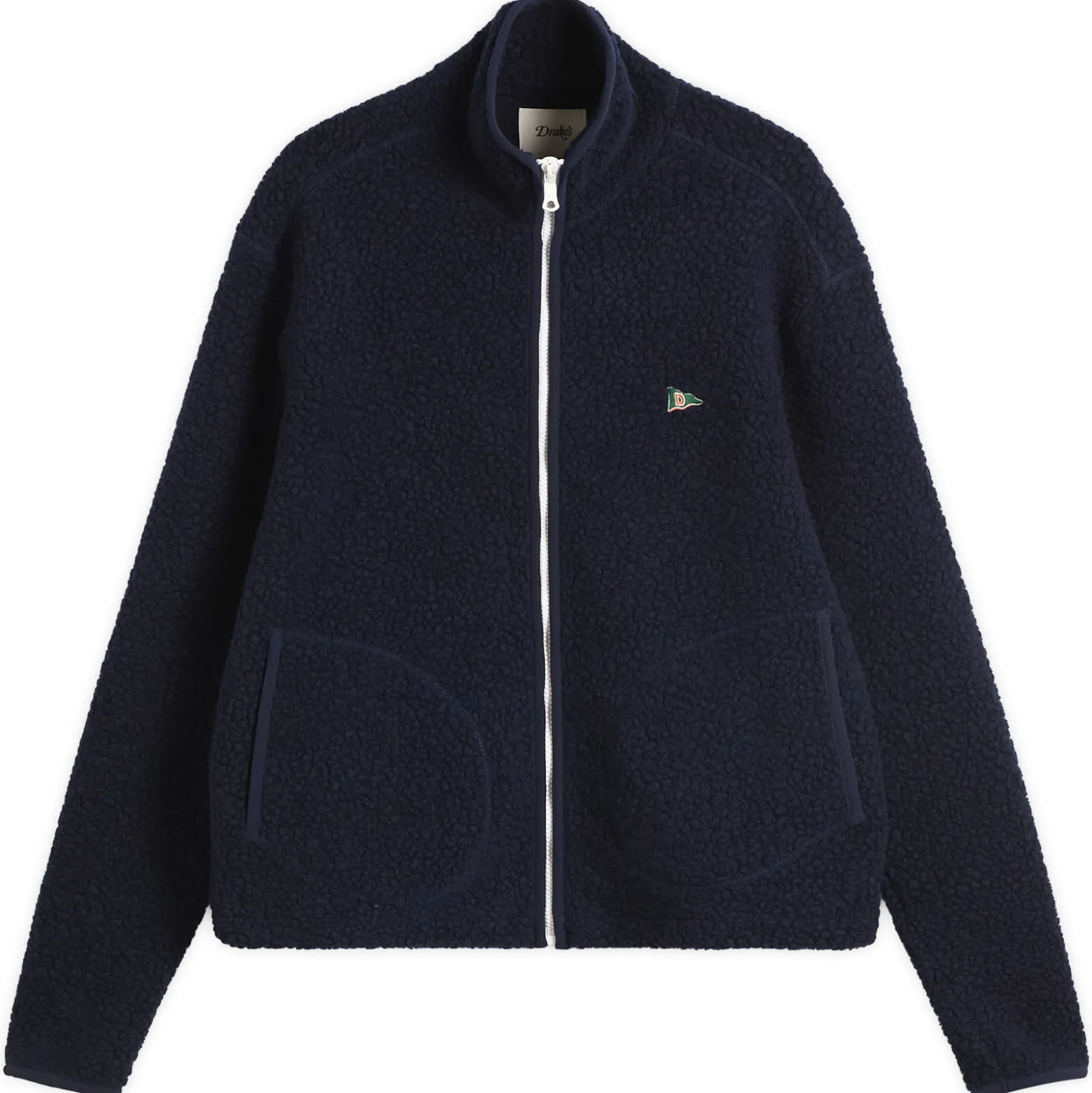 Drake's Boucle Wool Fleece Jacket