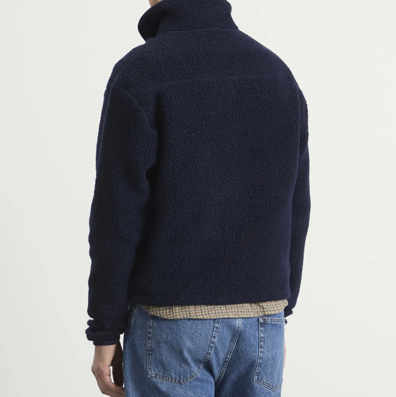 Drake's Boucle Wool Fleece Jacket