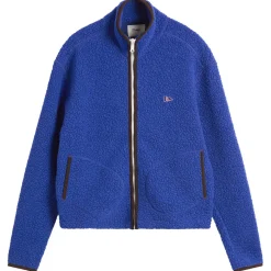 Drake's Boucle Wool Zip Fleece Jacket