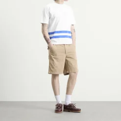 Drake's Printed Stripe Pocket T-Shirt